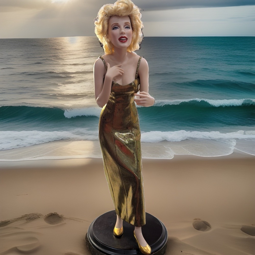 Vintage Franklin Mint Marilyn Monroe Porcelain Portrait Doll Always Marilyn 24